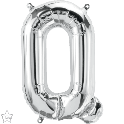 34 INCH FOIL SILVER LETTER Q 1CTP