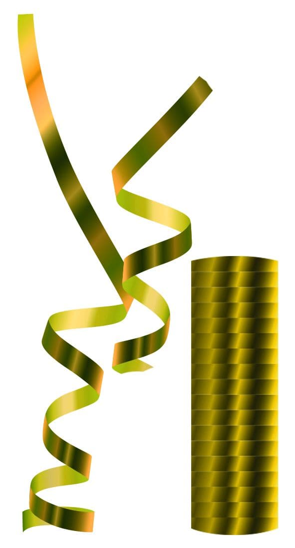 STREAMERS METALLIC GOLD 1CTP