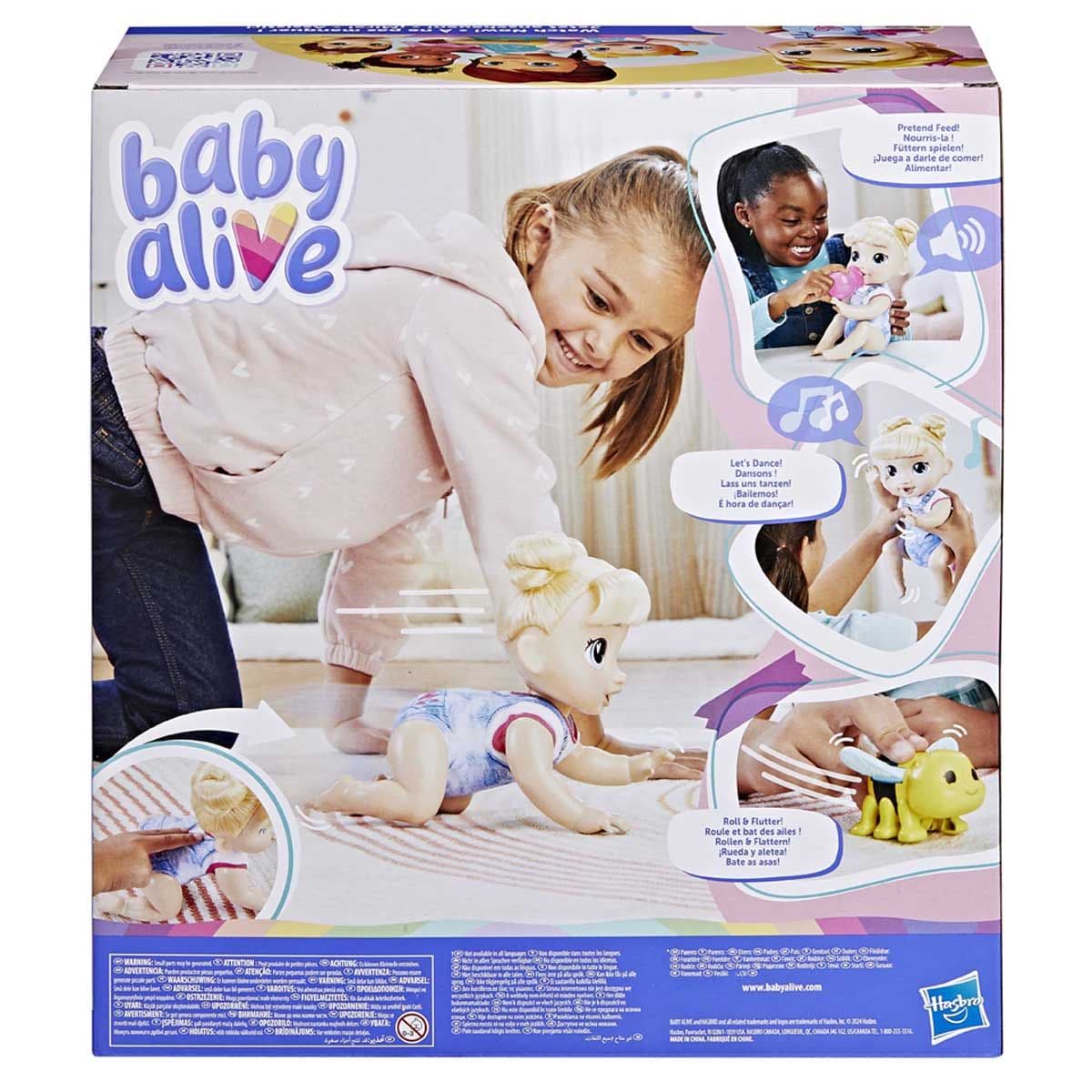 BABY ALIVE CRAWL N PLAY BLONDE HAIR HARPER