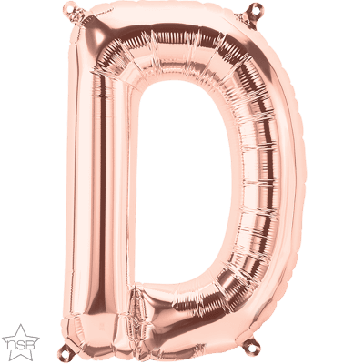 16 IN FOIL ROSE GOLD LETTERS AIR FILLED 1CTP