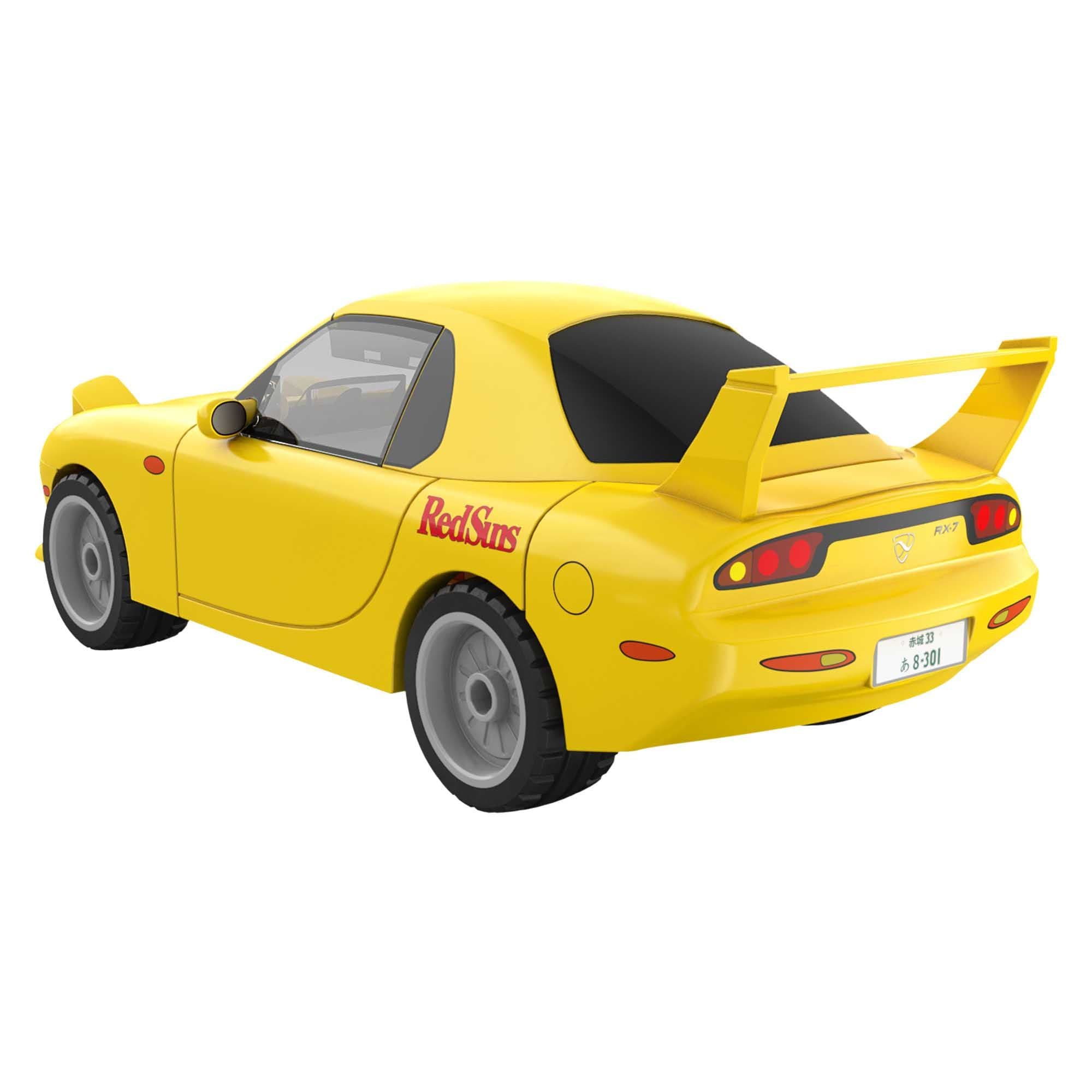 CADA 1:35 FREE WHEEL 66PC MAZDA RX7-FD YELLOW