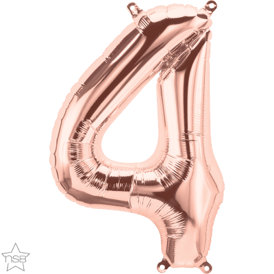 16 IN ROSE GOLD NUMBER 4 AIR FILLED 1CTP