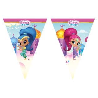 SHIMMER&SHINE GLITER FRND T/ANGLE FLAG BANER 1CT