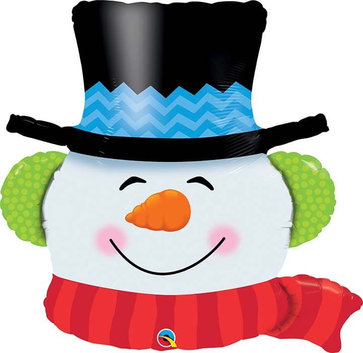 36 INCH FOIL SHAPE SMILIN SNOWMAN 1CTP