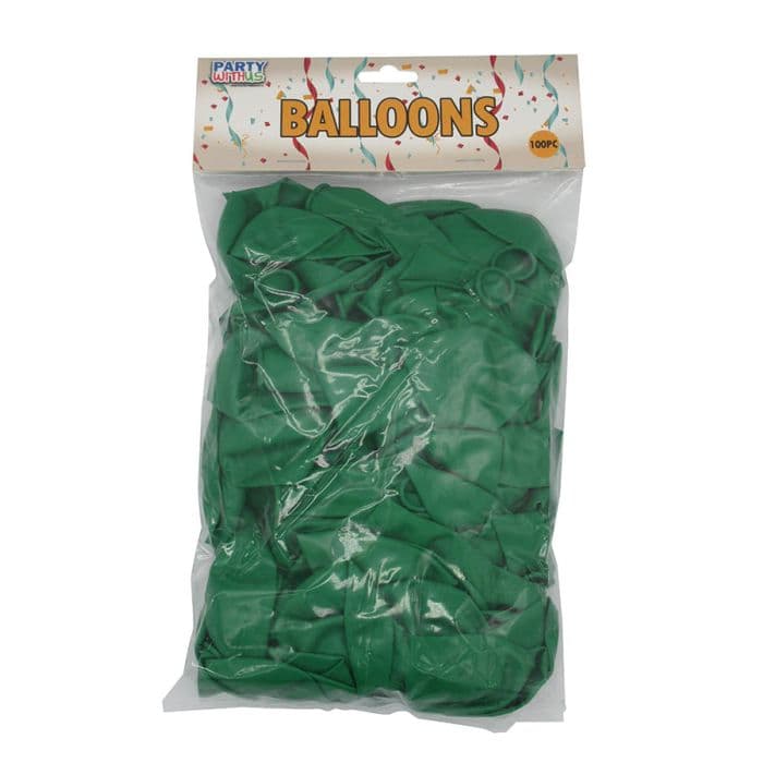 12 INCH LATEX STANDARD GREEN 100CTP - 2.8G