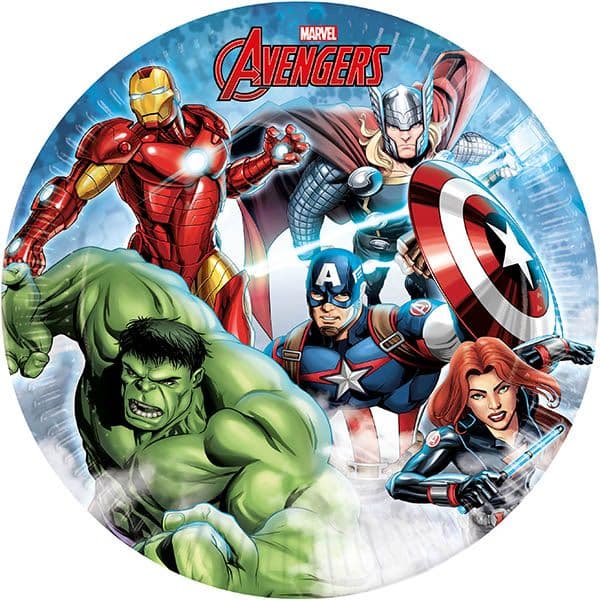 AVENGERS INFINITY STONES PAPR PLATES 23CM 8CT