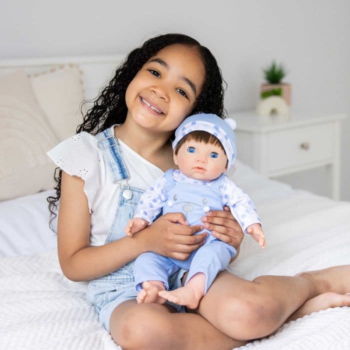 Tiny Treasures Blue Bear Baby Doll