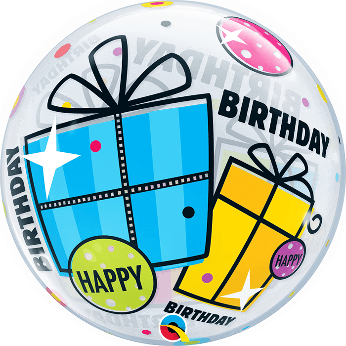 22 INCH SINGLE BUBBLE BDAY FUN & FUNKY GIFTS 1CTP