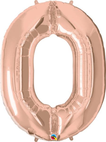 16 IN ROSE GOLD NUMBER O AIR FILLED 1CTP