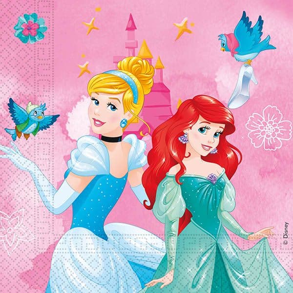 PRINCESS LIVE YOUR STORY 2PLY NAPKINS 33X33CM 20CT