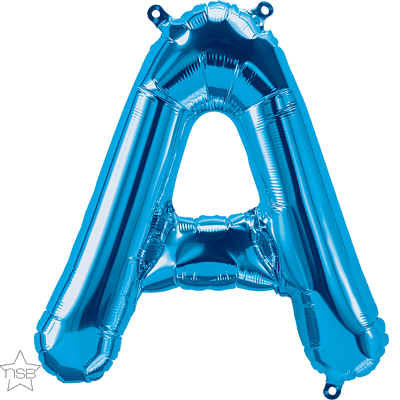 16 IN FOIL BLUE LETTER A AIR FILLED 1CTP