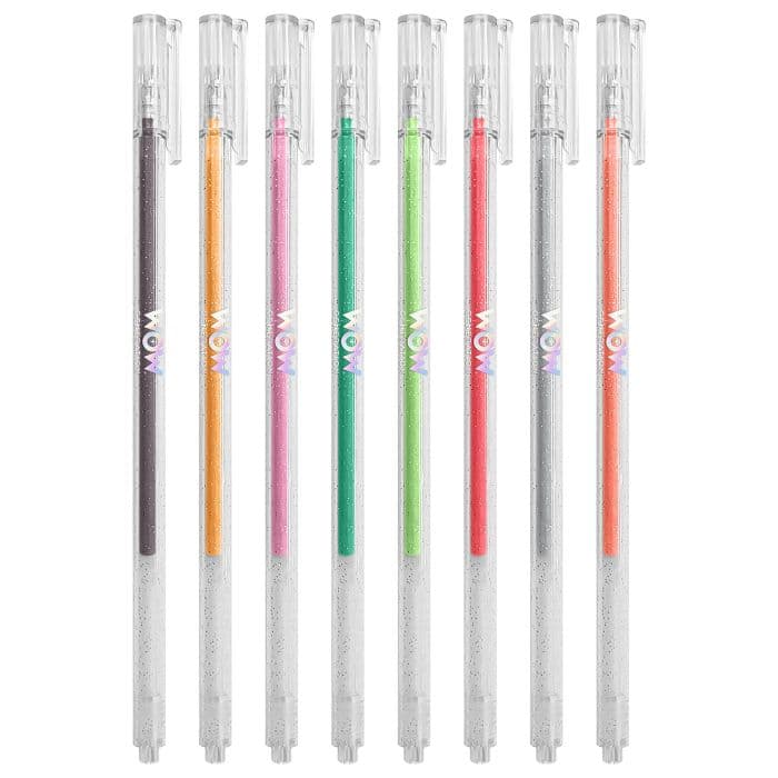 Wow Gen Metalic Colouring Notebook With 8 Gel Pens