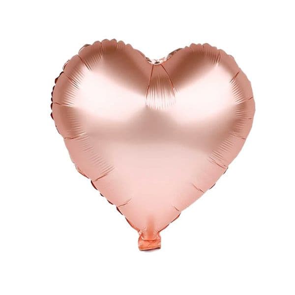 18 INCH AIR-HELIUM FOIL ROSE GOLD HEART 1CTP