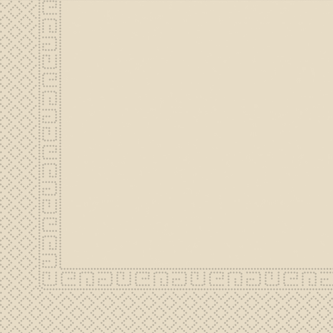 SOLID BEIGE 3PLY PAPER NAPKINS 33X33CM 20CT