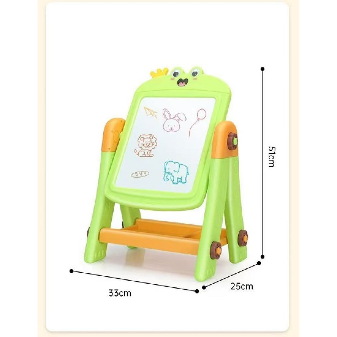 2-in-1 Kids Magnetic Drawing Board & Puzzle Easel