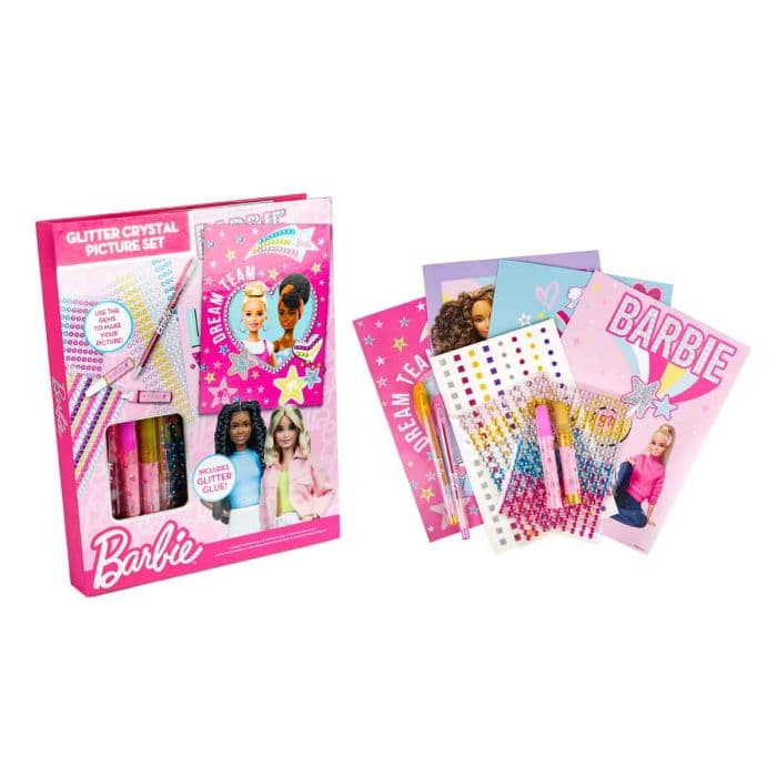 BARBIE CORE GLITTER METALLIC CRYSTAL PICTURE SET