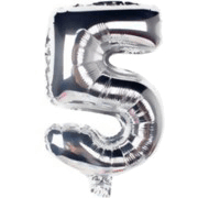 12 INCH AIRFILLED SILVER FOIL BALLOONS