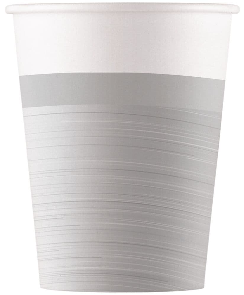 SILVER PAPER CUPS 200ML 8CT