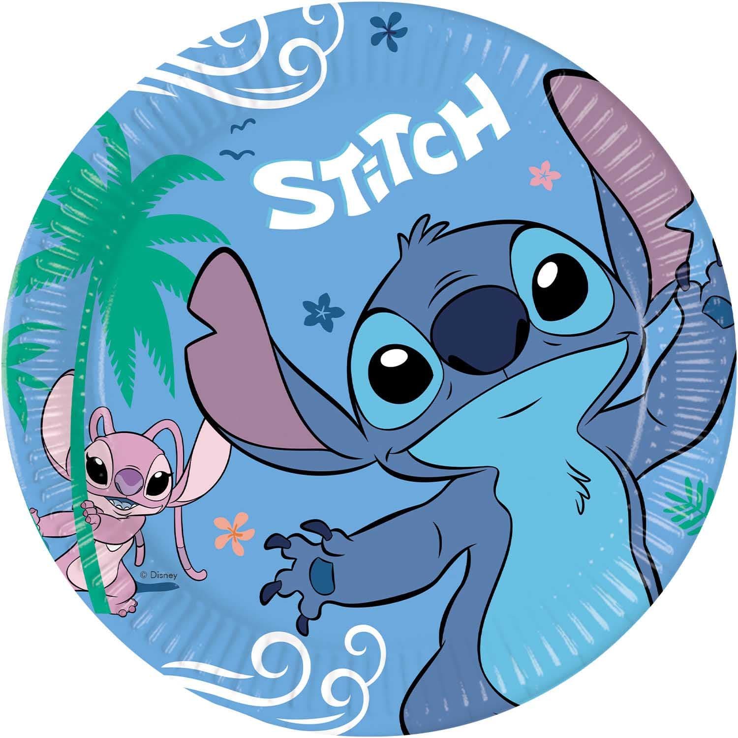 STITCH AND ANGEL PAPER PLATES LARGE 23CM 8CT