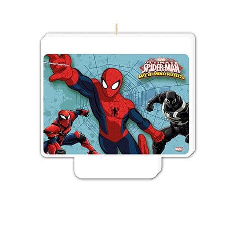 ULTIMATE SPIDERMAN WEB WARS H/BDAY DECOR CANDL