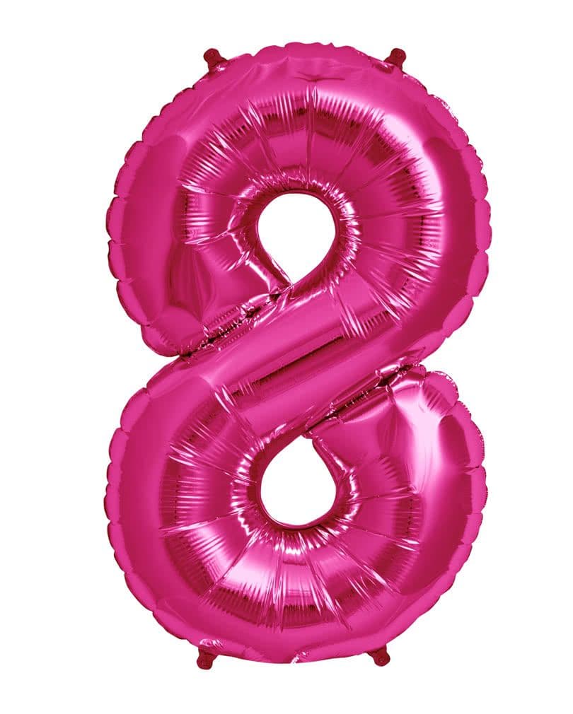 37 INCH AIR-HELIUM PINK FOIL BALLOON 8 1CTP