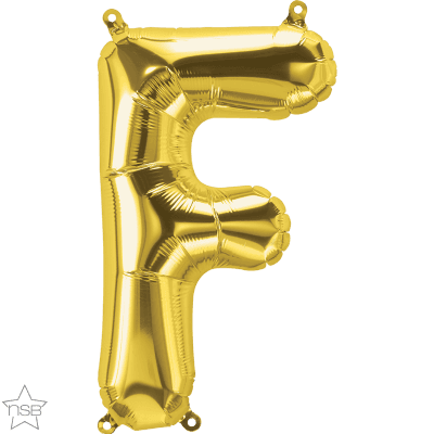 16 IN FOIL GOLD LETTER F AIR FILLED 1CTP