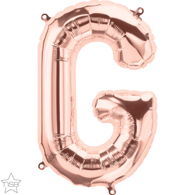 16 IN FOIL ROSE GOLD LETTERS AIR FILLED 1CTP