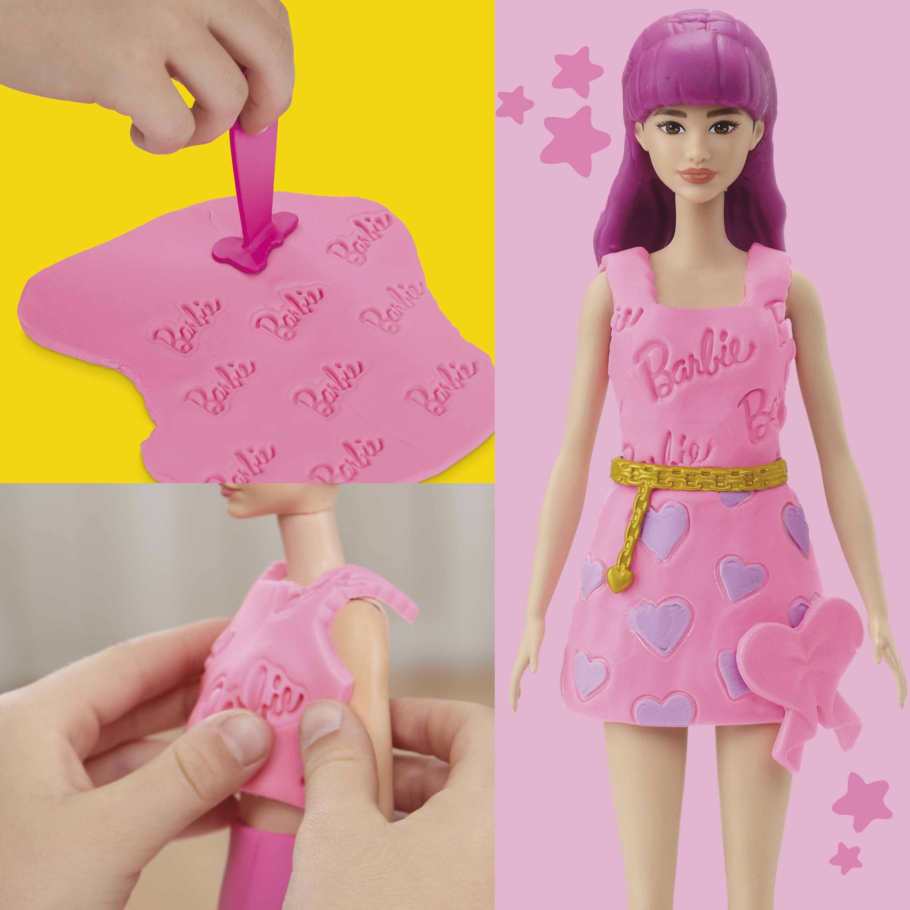 PLAY DOH BARBIE HEARTS AND HAIR PINK
