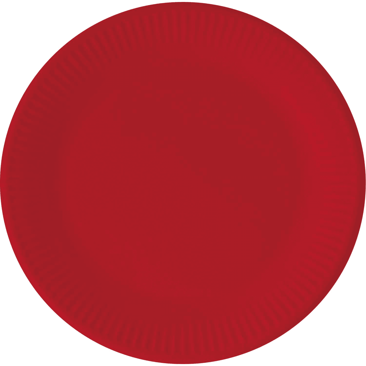 SOLID RED PAPER PLATES LARGE 23CM 8CT
