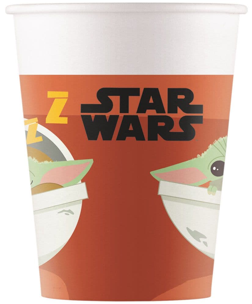 STAR WARS THE MANDALORIAN PAPER CUPS 200ML 8CT