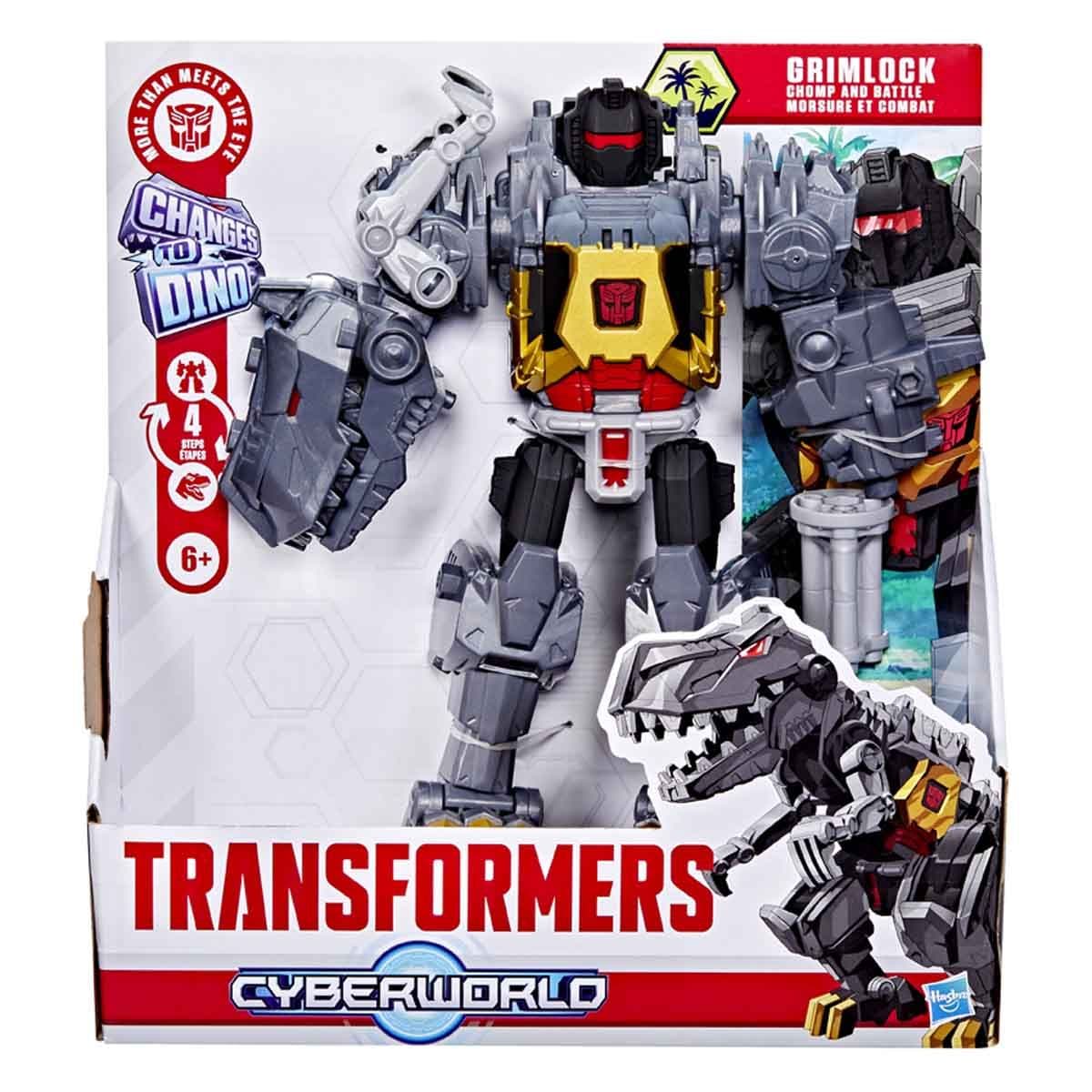 TRANSFORMERS CYBERWORLD CHOMP AND BATTLE GRIMLOCK