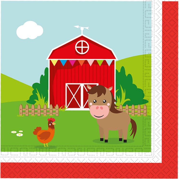 FARM 2PLY PAPER NAPKINS 33X33CM 8CT