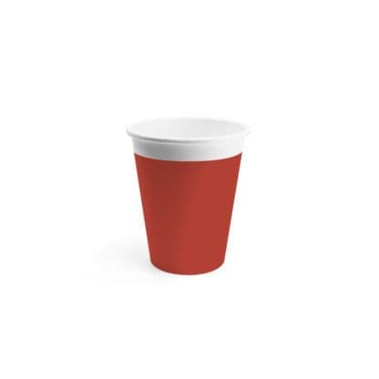 ECO COMP IND RED PAPER CUPS 200ML 8CT