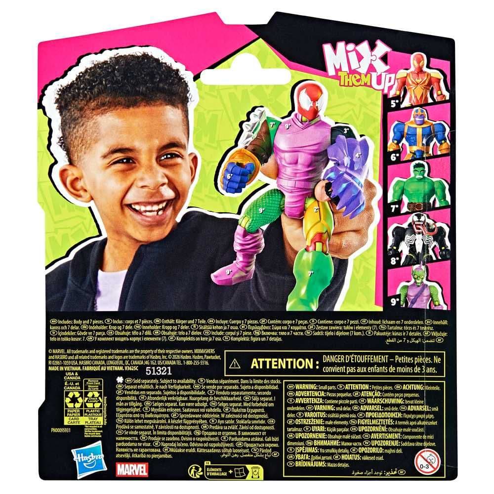 SPIDER MAN MIXMASHERS SCARLET SPIDER BASIC FIGURE
