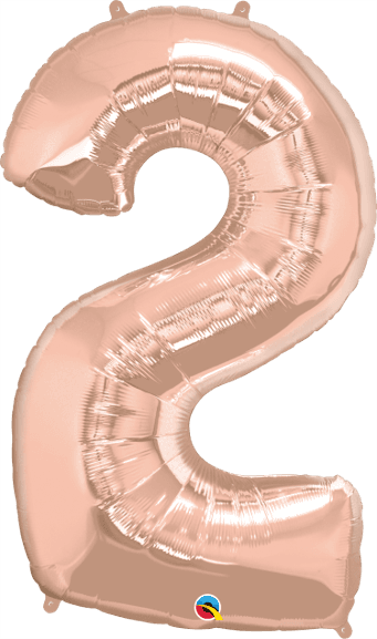 34 INCH FOIL NUMBER 2 ROSE GOLD 1CTP