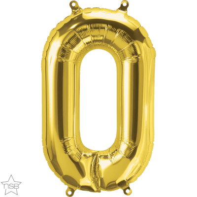 16 IN FOIL GOLD LETTER O AIR FILLED 1CTP