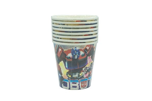 TRANSFORMERS PAPER CUPS 200ML 8CT