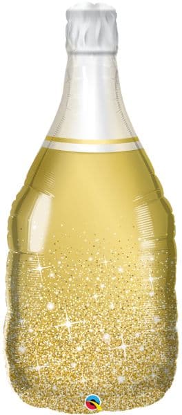 39 INCH FOIL GOLDEN BUBBLY WINE BOTTLE 1CTP