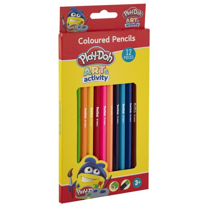 PLAY DOH 12 COLOURED PENCILS
