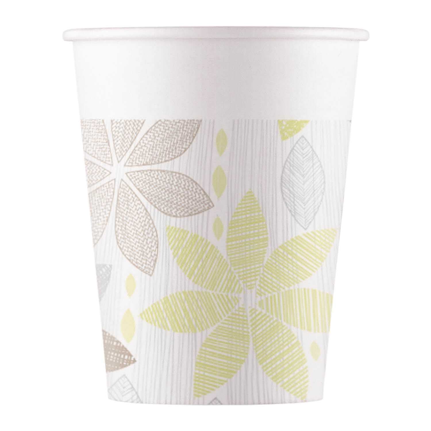 FOILIAGE PAPER CUPS 200ML 8CT