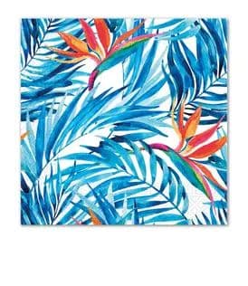 NAPKINS 3 PLY EVRYDAY DESIGN TROPICAL FLOWERS 20CT