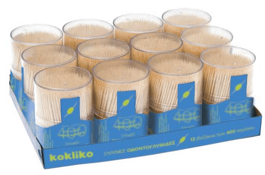 TOOTHPICKS IN PLASTIC CONTAINERS OF 400 PIECES
