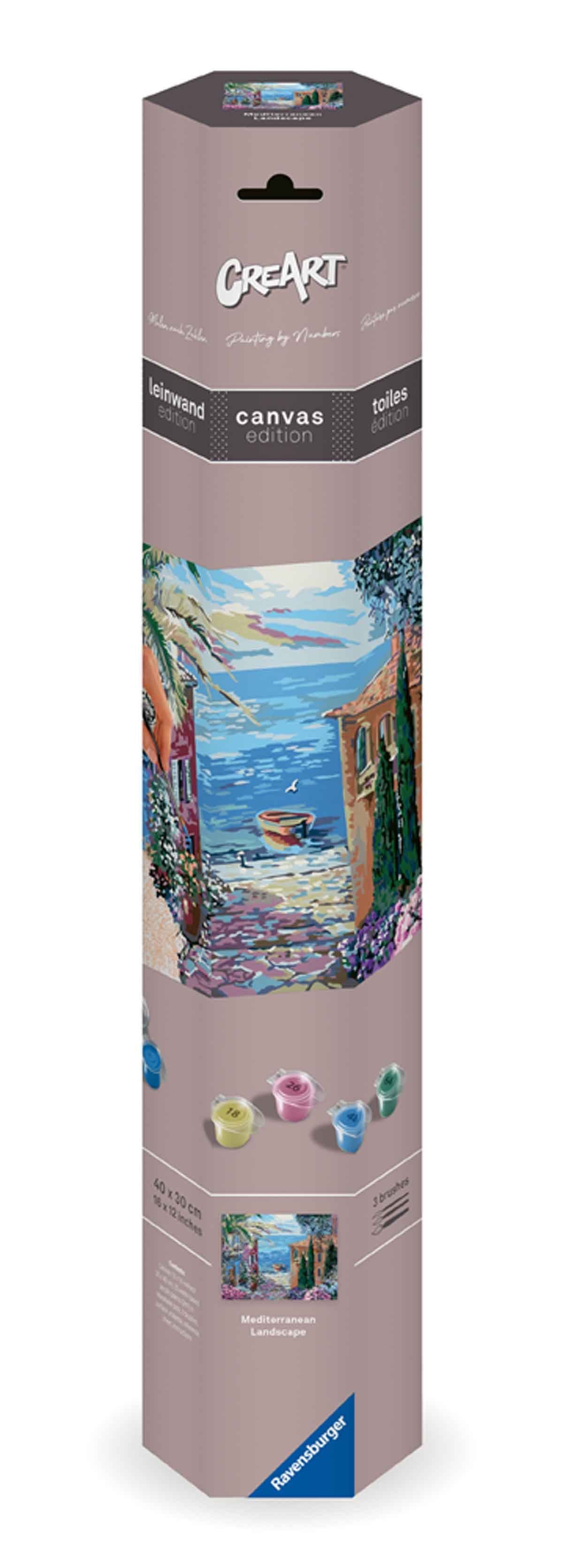 RAVENSBURGER CREART CANVAS MEDITER LANDSCAPE