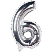 12 INCH AIRFILLED SILVER FOIL BALLOONS