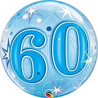 22 INCH SINGLE BUBBLE STARBURST SPARK AGE 60 1CTP