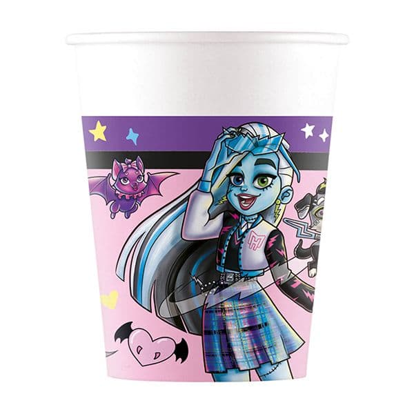 MONSTER HIGH PAPER CUPS 200ML 8CT