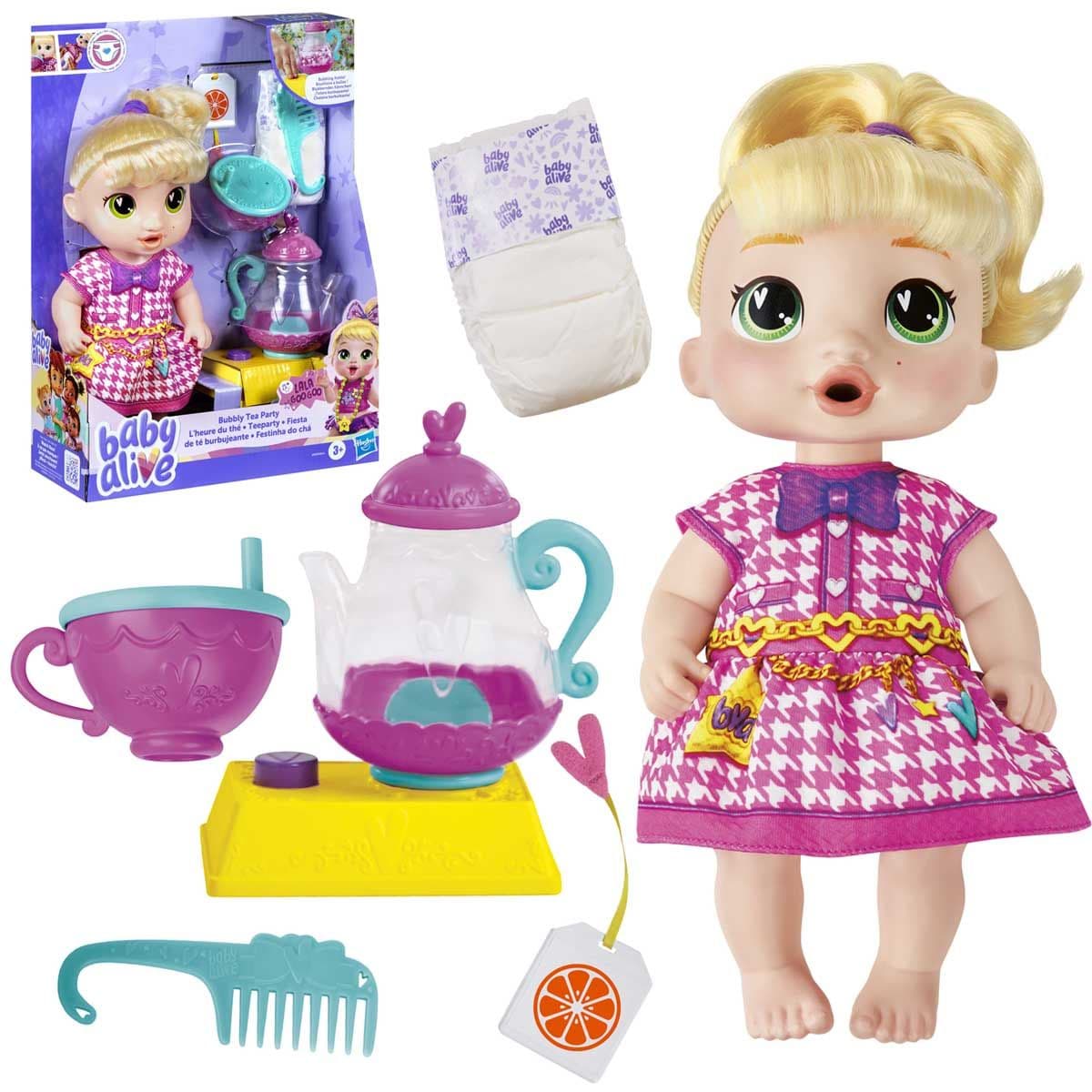 BABY ALIVE BUBBLY TEA PARTY BLONDE LALA GOOGOO