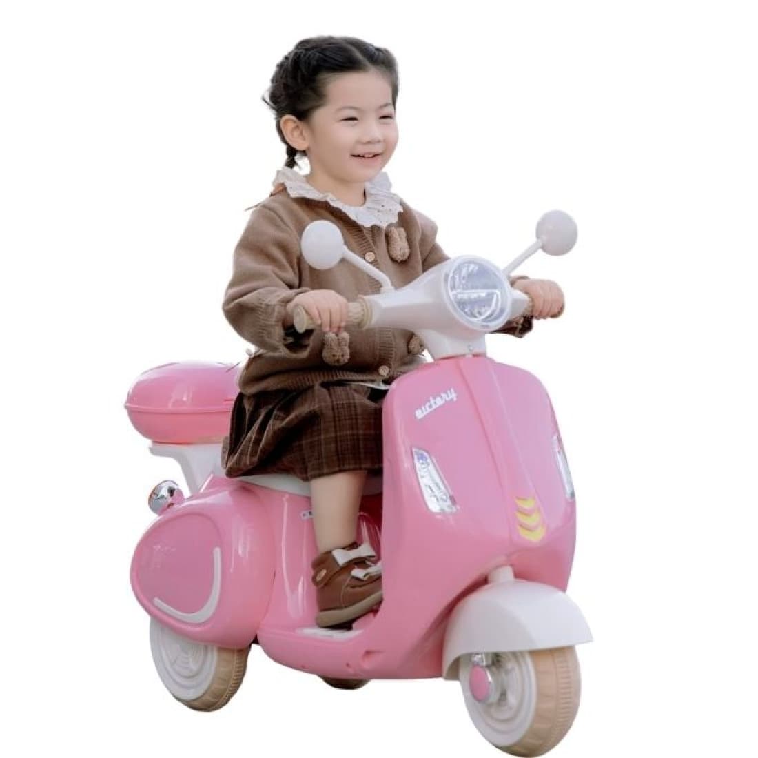 5825 KIDS 6V ELECTRIC RIDE ON SCOOTER BIKE WITH MUSIC & LED LIGHTS RIDE ON SCOOTER