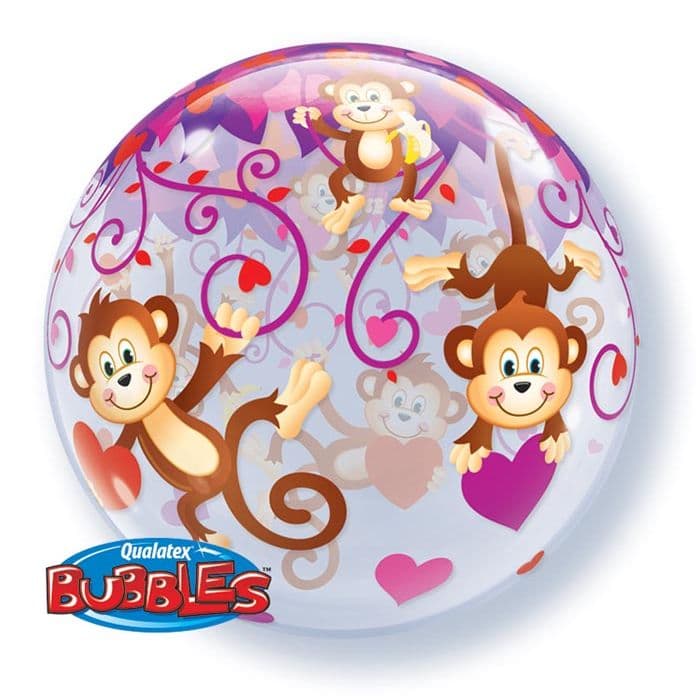 22 INCH SINGLE BUBBLE LOVE MONKEYS 1CTP