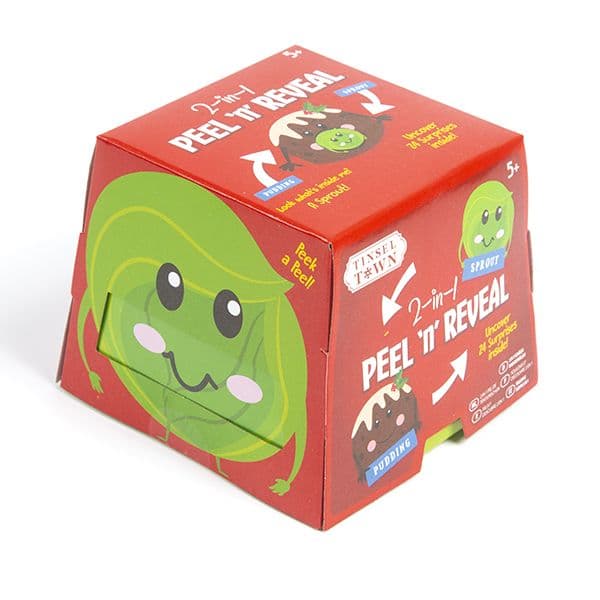 CHRISTMAS 2-IN-1 PEEL AND REVEAL - 3 ASST